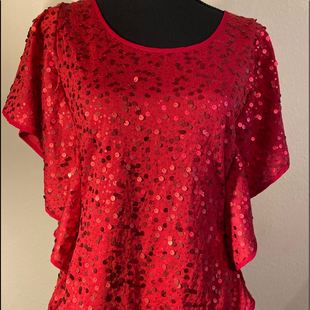 Cocktail sequin top